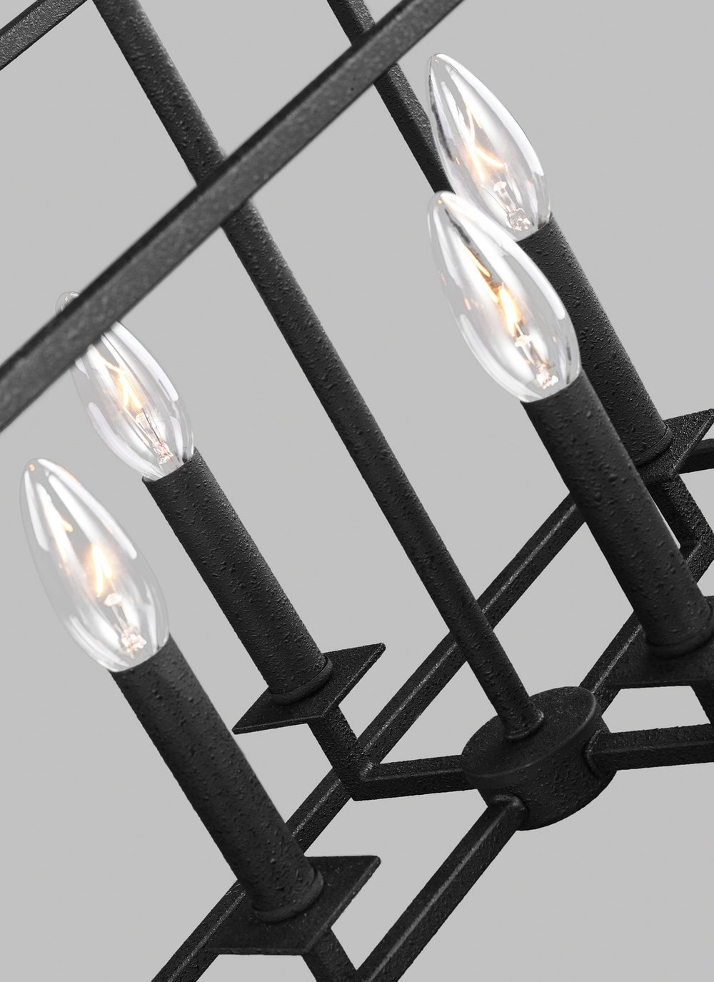 Generation Lighting Canada - 6615008-112 - Eight Light Island Pendant - Perryton - Midnight Black