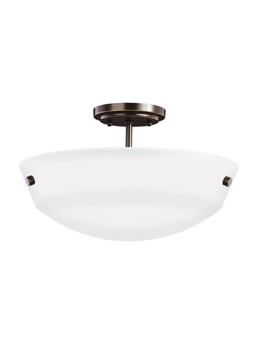 Generation Lighting Canada - 7715202-710 - Two Light Semi-Flush Convertible Pendant - Kerrville - Bronze