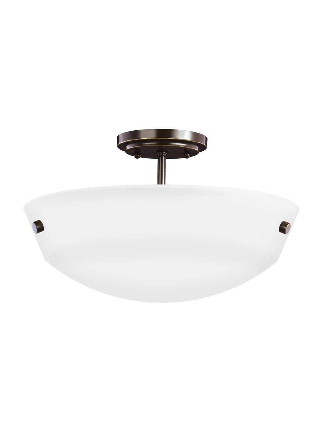 Generation Lighting Canada - 7715202-710 - Two Light Semi-Flush Convertible Pendant - Kerrville - Bronze