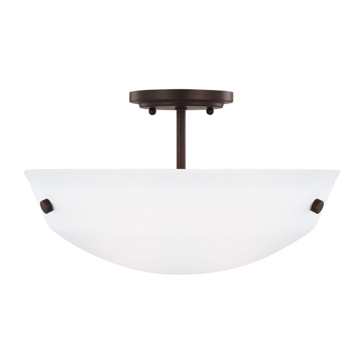 Generation Lighting Canada - 7715202-710 - Two Light Semi-Flush Convertible Pendant - Kerrville - Bronze