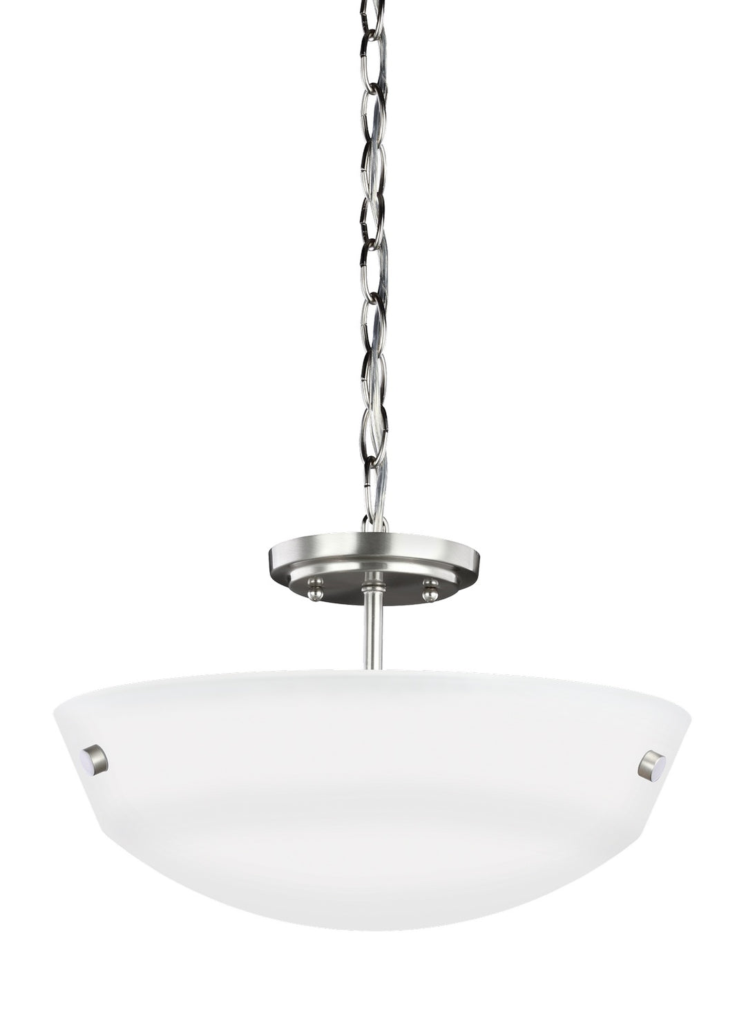 Generation Lighting Canada - 7715202-962 - Two Light Semi-Flush Convertible Pendant - Kerrville - Brushed Nickel