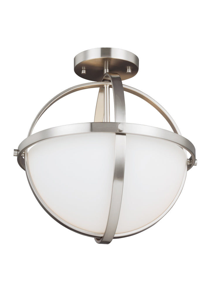 Generation Lighting Canada - 7724602-962 - Two Light Semi-Flush Convertible Pendant - Alturas - Brushed Nickel