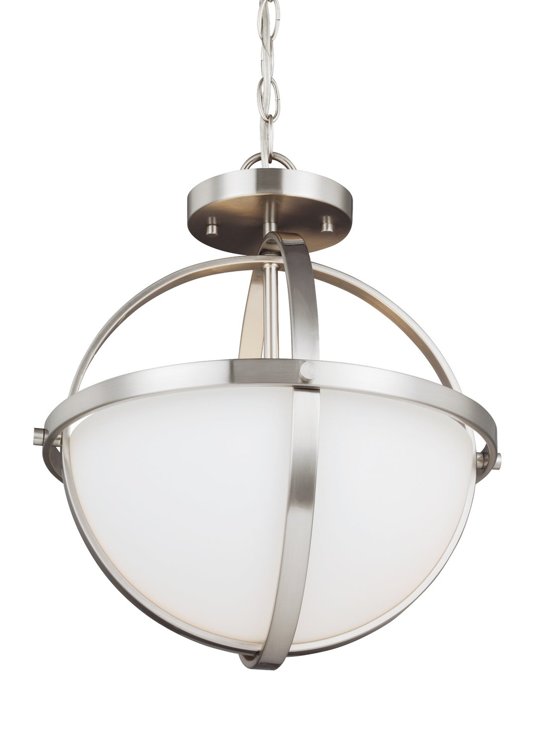 Generation Lighting Canada - 7724602-962 - Two Light Semi-Flush Convertible Pendant - Alturas - Brushed Nickel