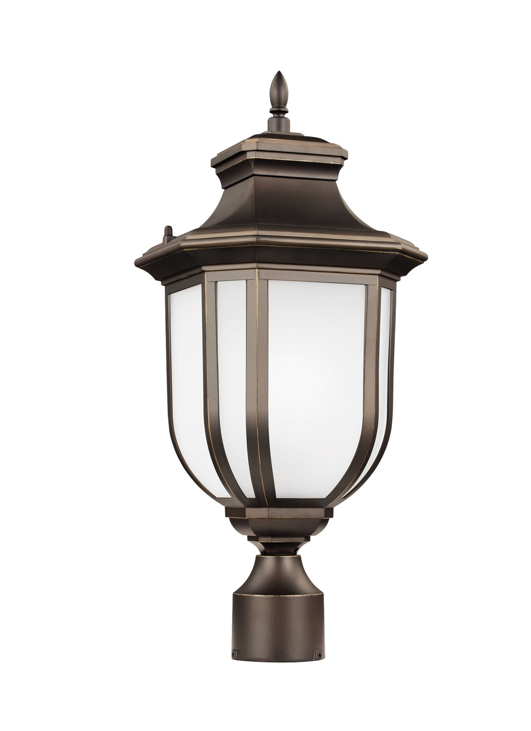 Childress One Light Outdoor Post Lantern in Antique Bronze - available from The Lighting Shoppe, trusted by Canadian homeowners