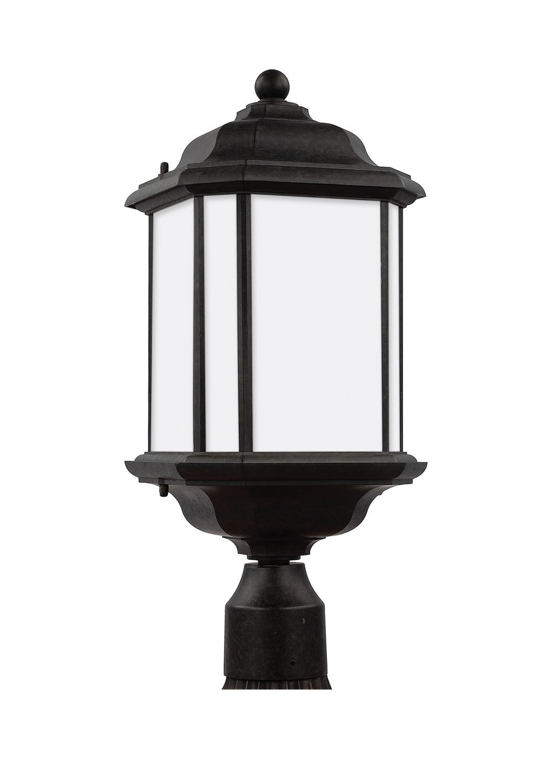 Kent One Light Outdoor Post Lantern in Oxford Bronze - available from The Lighting Shoppe, trusted by Canadian homeowners