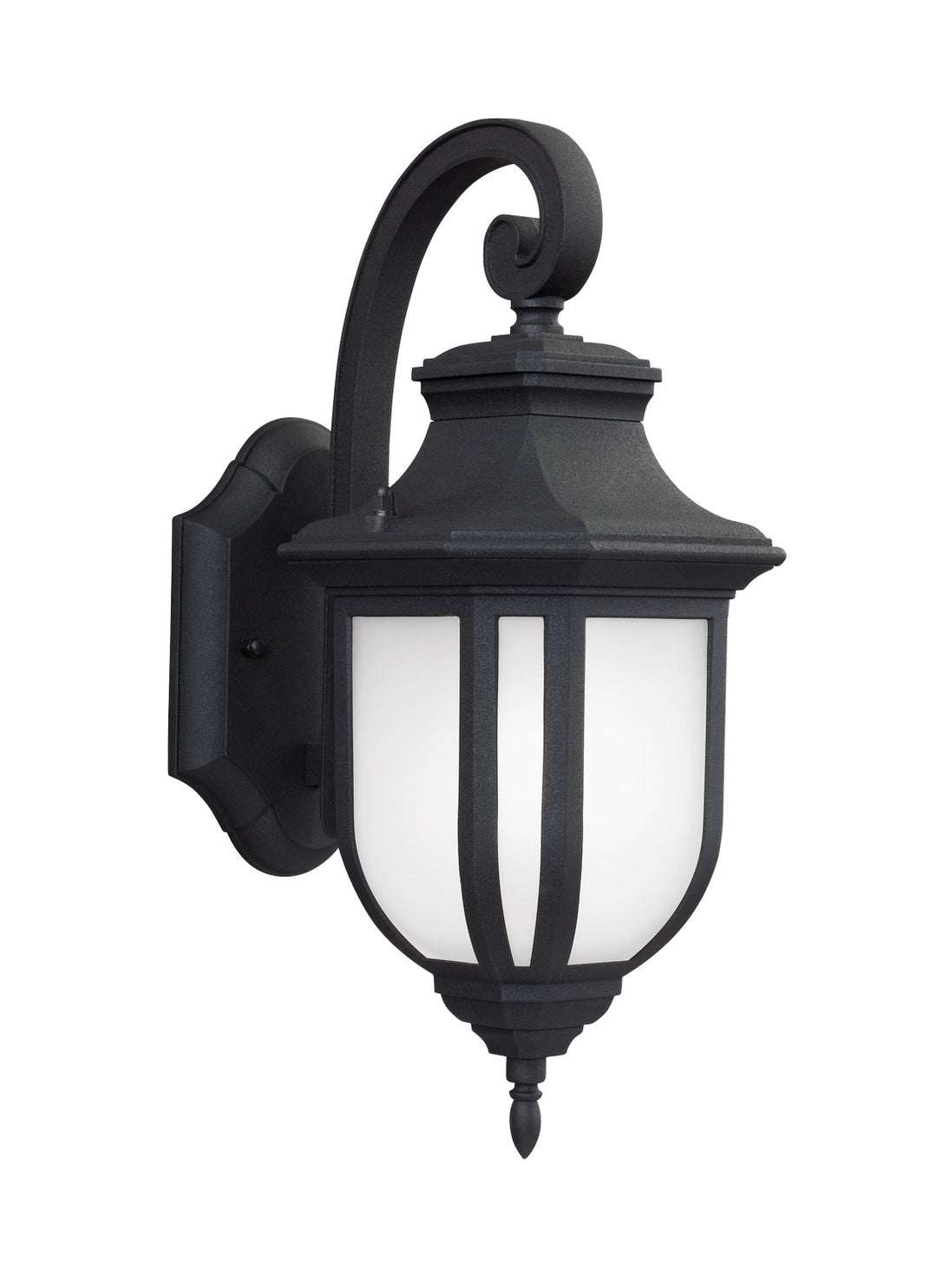 Childress One Light Outdoor Wall Lantern in Black - available from The Lighting Shoppe, trusted by Canadian homeowners