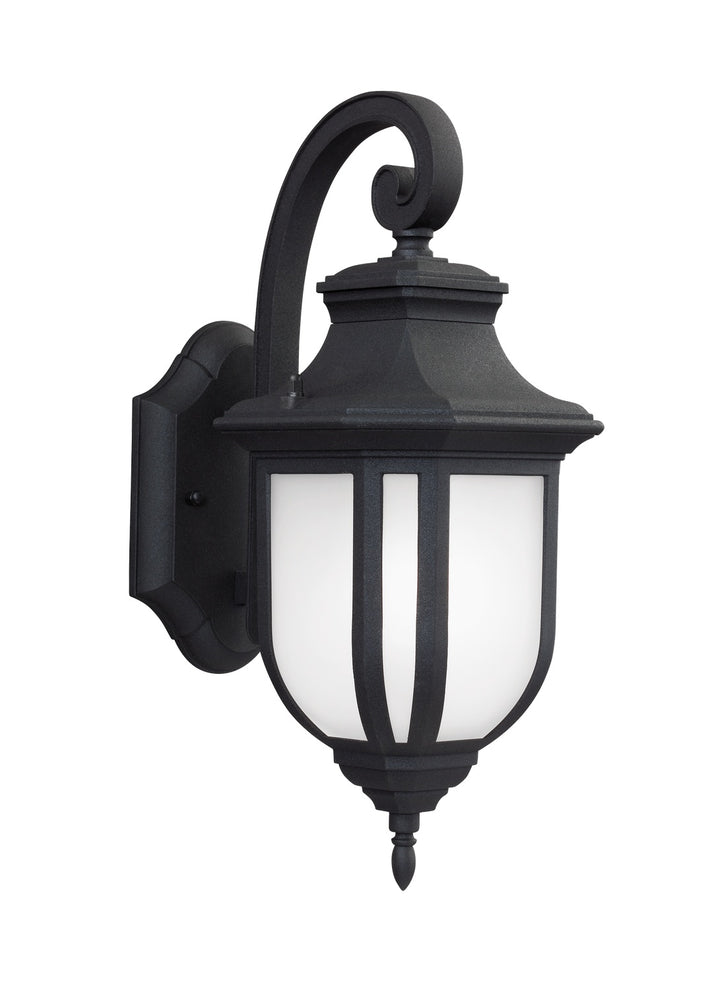 Childress One Light Outdoor Wall Lantern in Black - available from The Lighting Shoppe, trusted by Canadian homeowners