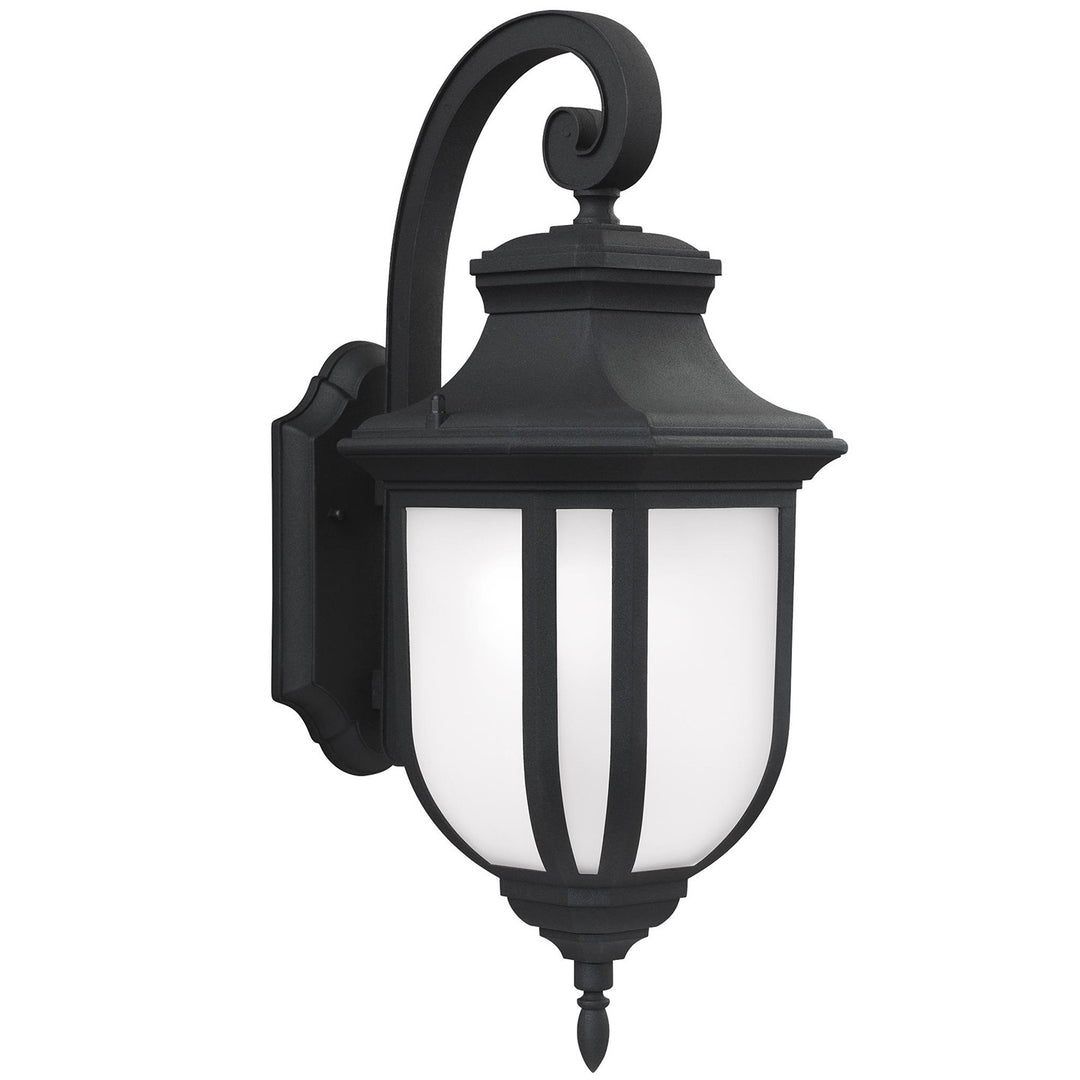 Childress One Light Outdoor Wall Lantern in Black - available from The Lighting Shoppe, trusted by Canadian homeowners