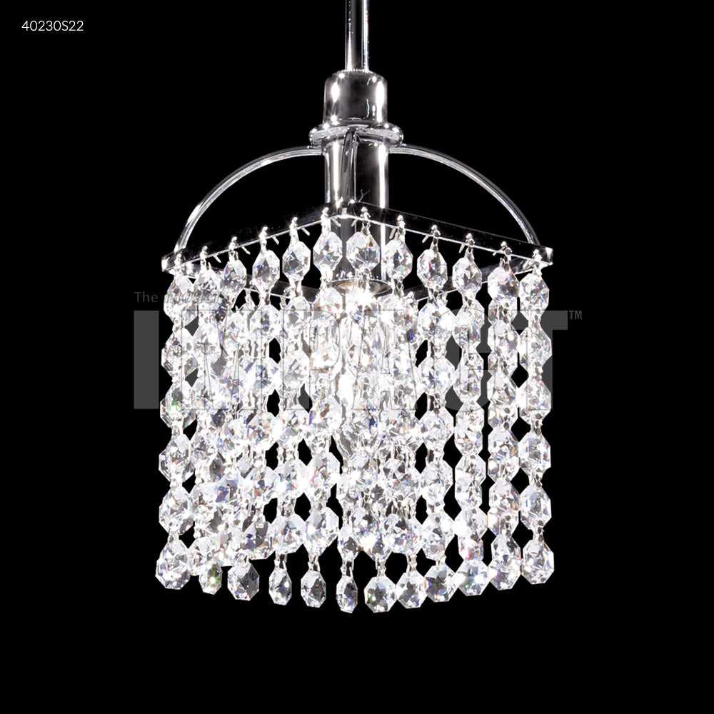 Contemporary One Light Pendant in Silver James R. Moder Canada