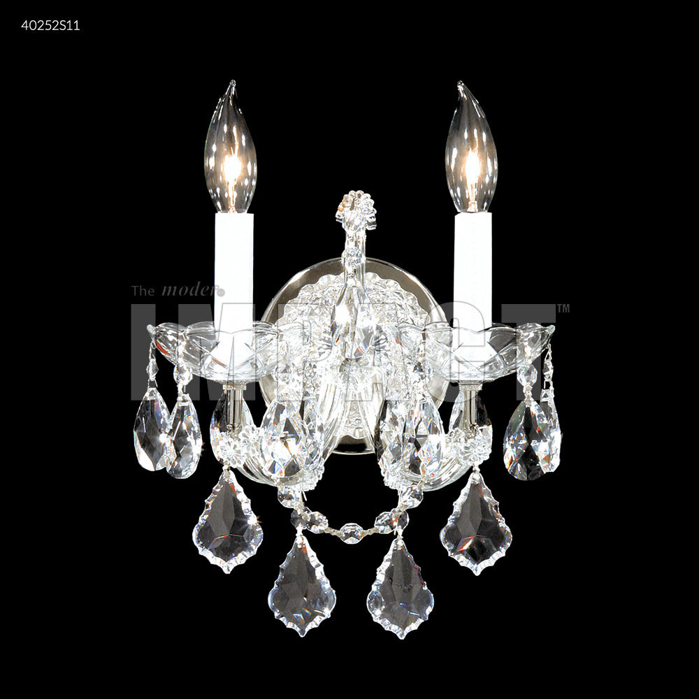 James R. Moder Canada - 40252S11 - Two Light Wall Sconce - Maria Theresa - Silver