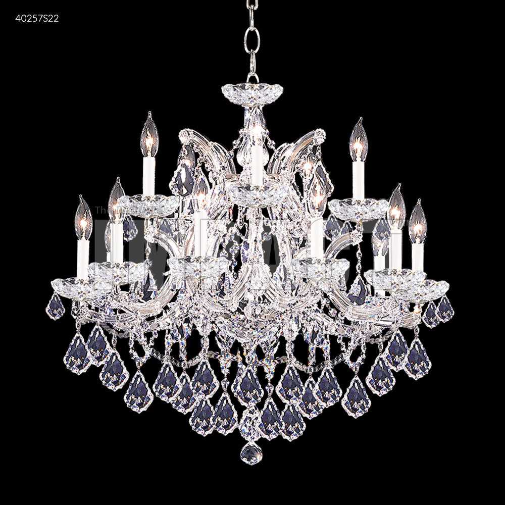 Maria Theresa 16 Light Chandelier in Silver James R. Moder Canada