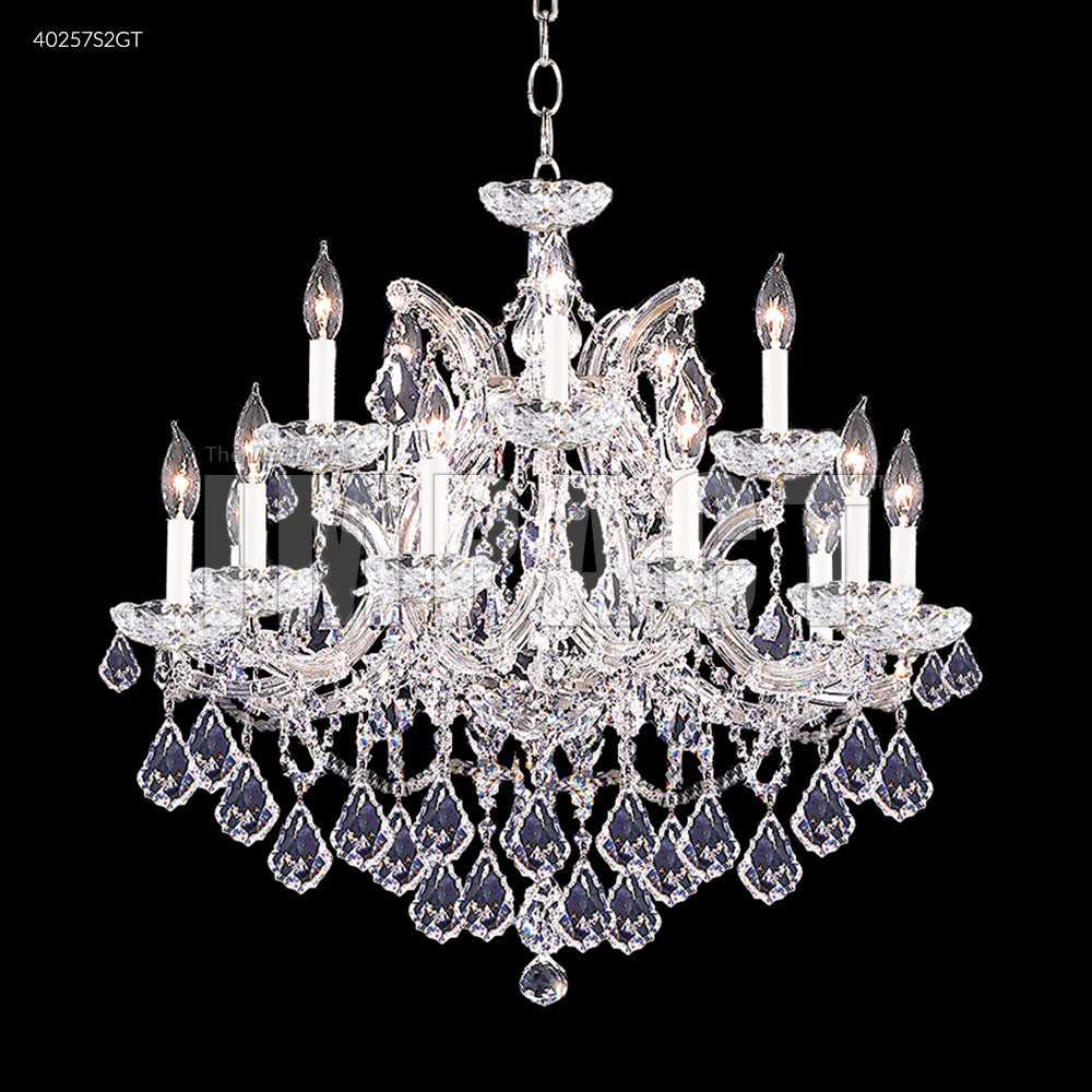 Maria Theresa 16 Light Chandelier in Silver James R. Moder Canada