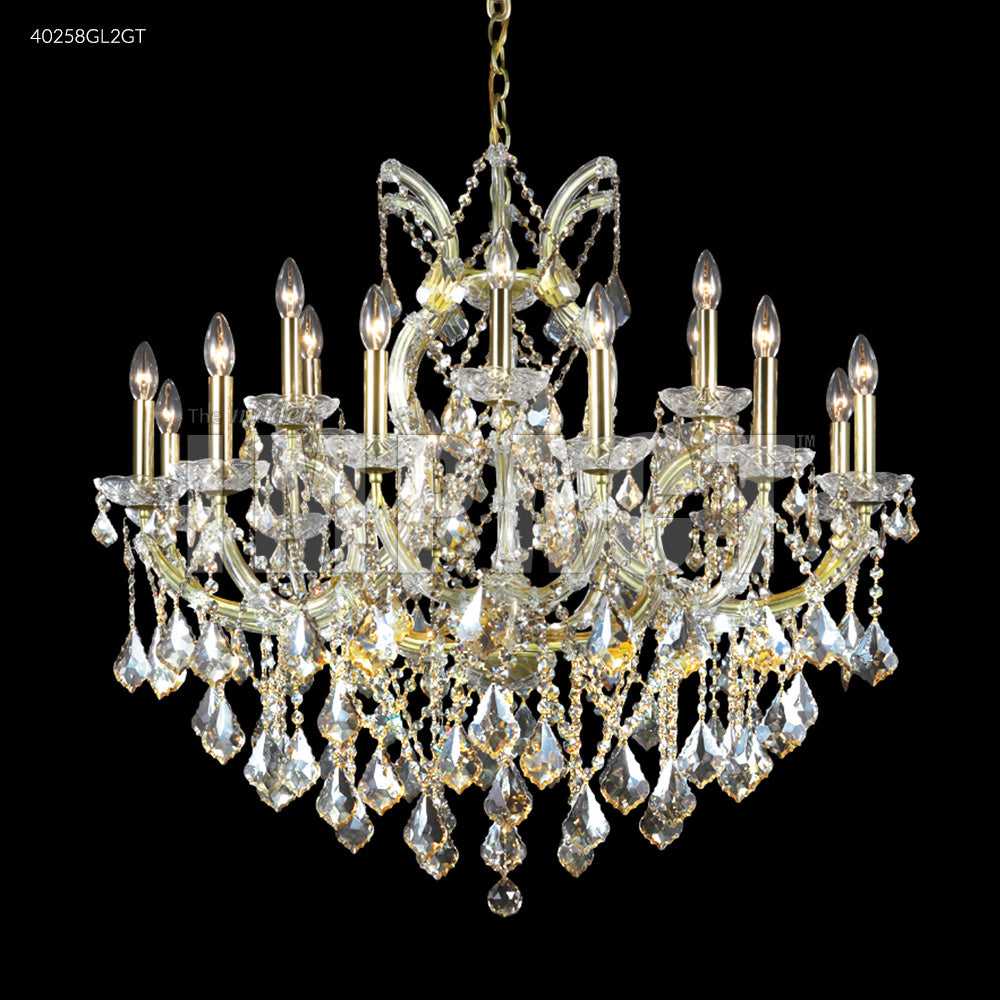 Maria Theresa 19 Light Chandelier in Gold Lustre James R. Moder Canada