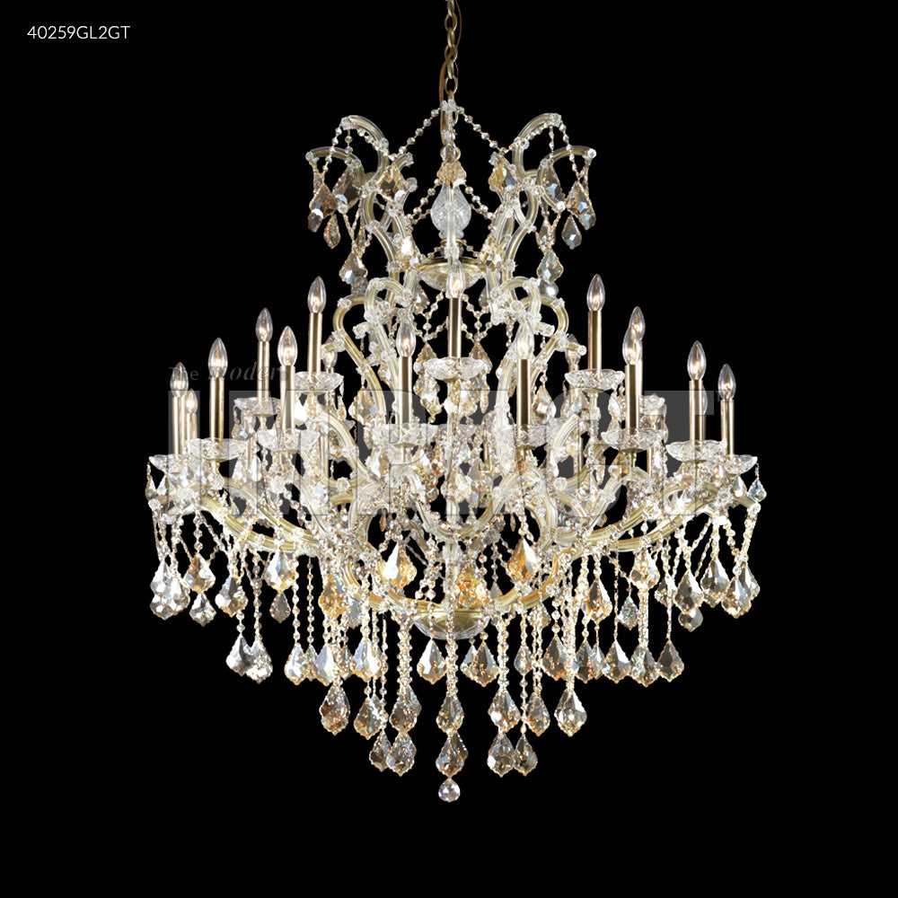 Maria Theresa 25 Light Chandelier in Gold Lustre James R. Moder Canada