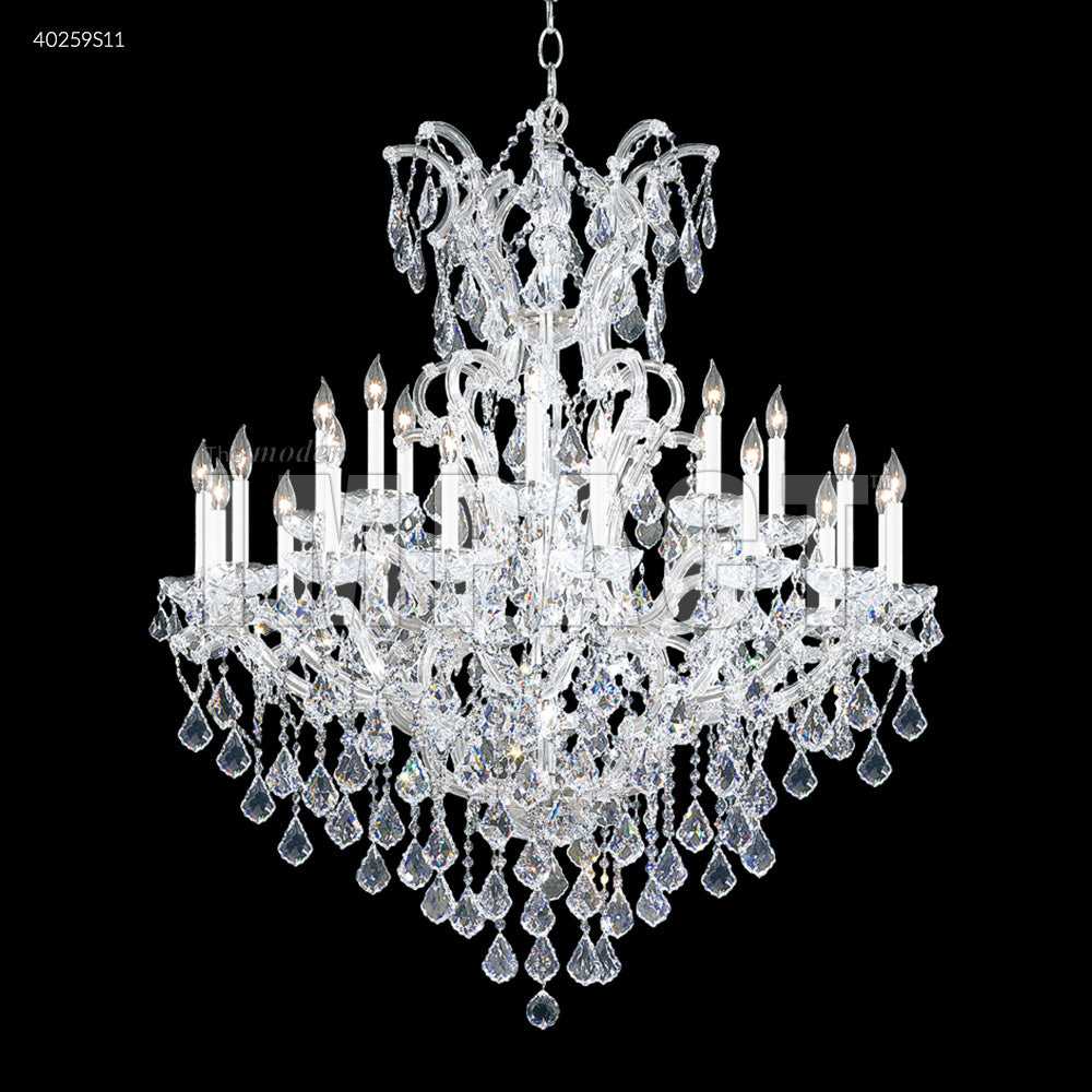Maria Theresa 25 Light Chandelier in Silver James R. Moder Canada
