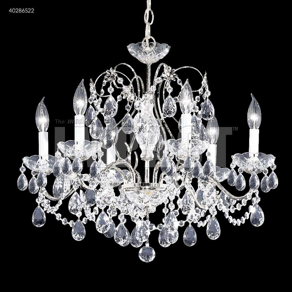Regalia Six Light Chandelier in Silver James R. Moder Canada