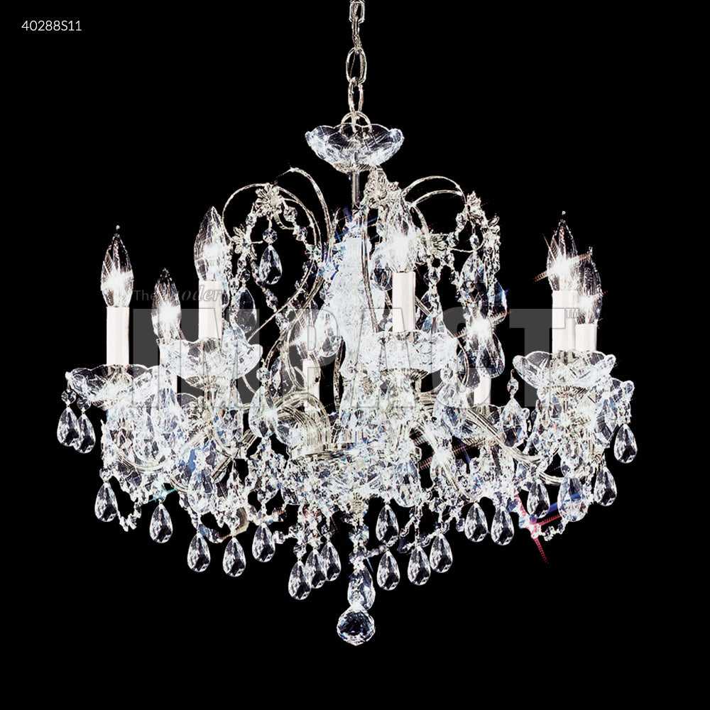 Regalia Eight Light Chandelier in Silver James R. Moder Canada