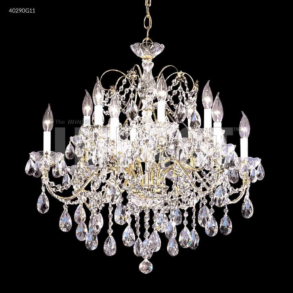 Regalia 12 Light Chandelier in Gold James R. Moder Canada