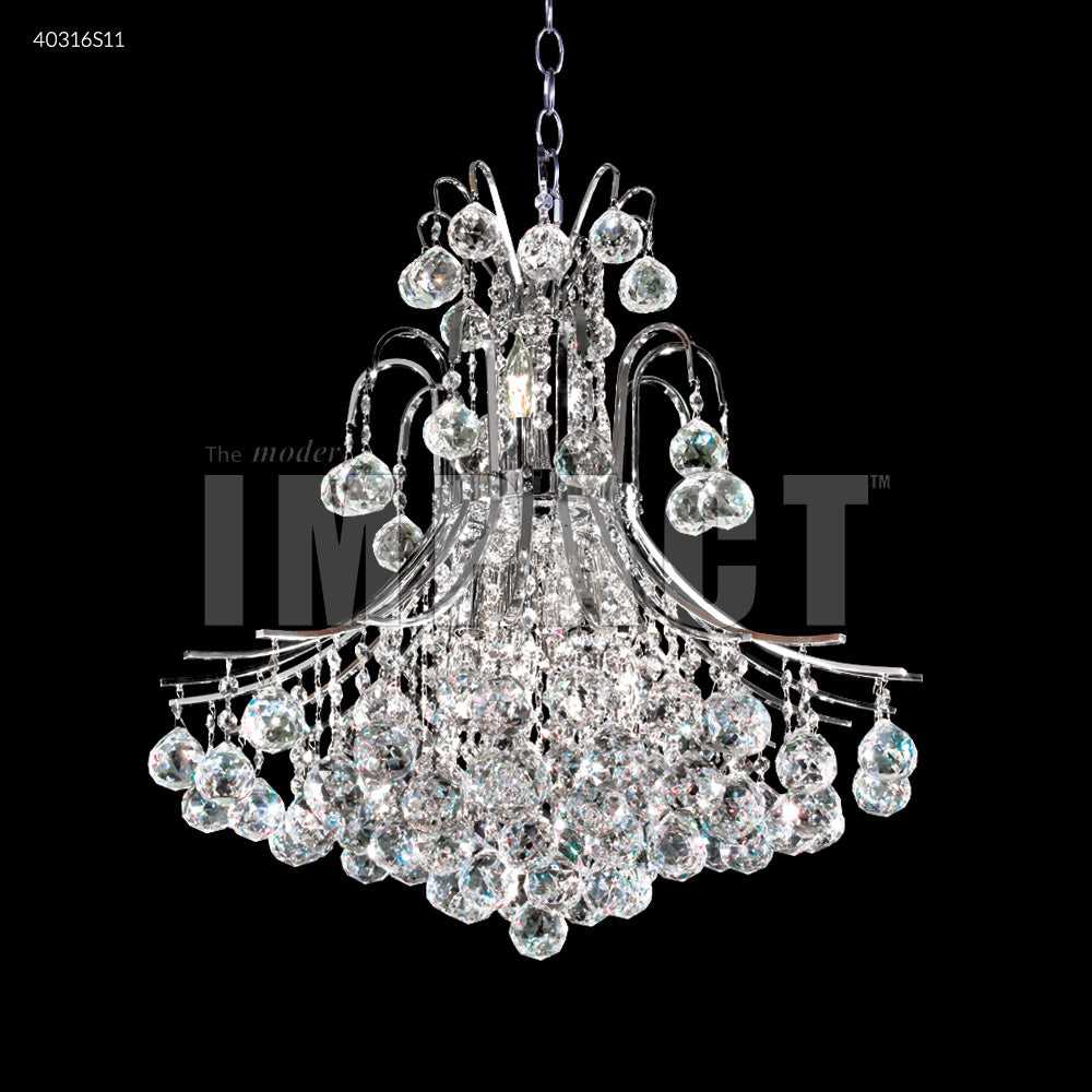 Cascade 11 Light Chandelier in Silver James R. Moder Canada