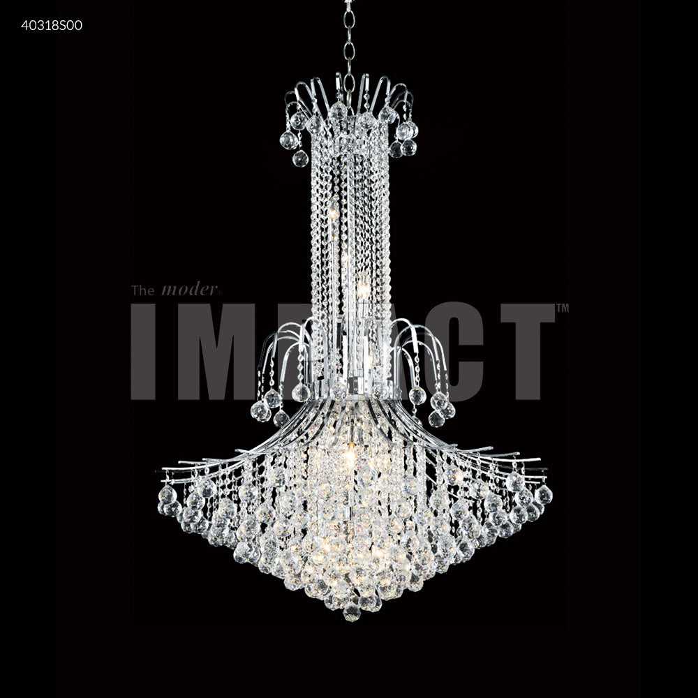 Cascade 14 Light Chandelier in Silver James R. Moder Canada