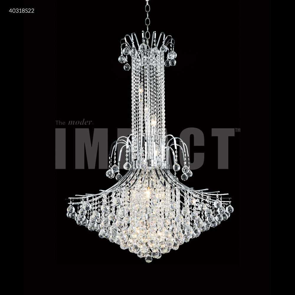 Cascade 14 Light Chandelier in Silver James R. Moder Canada