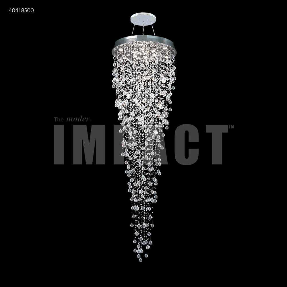 Crystal Rain 12 Light Chandelier in Silver James R. Moder Canada