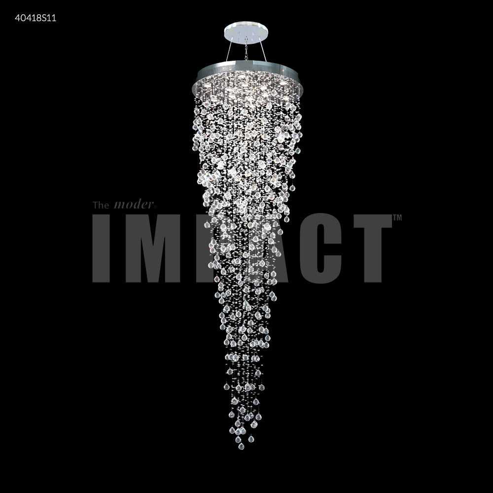 Crystal Rain 12 Light Chandelier in Silver James R. Moder Canada