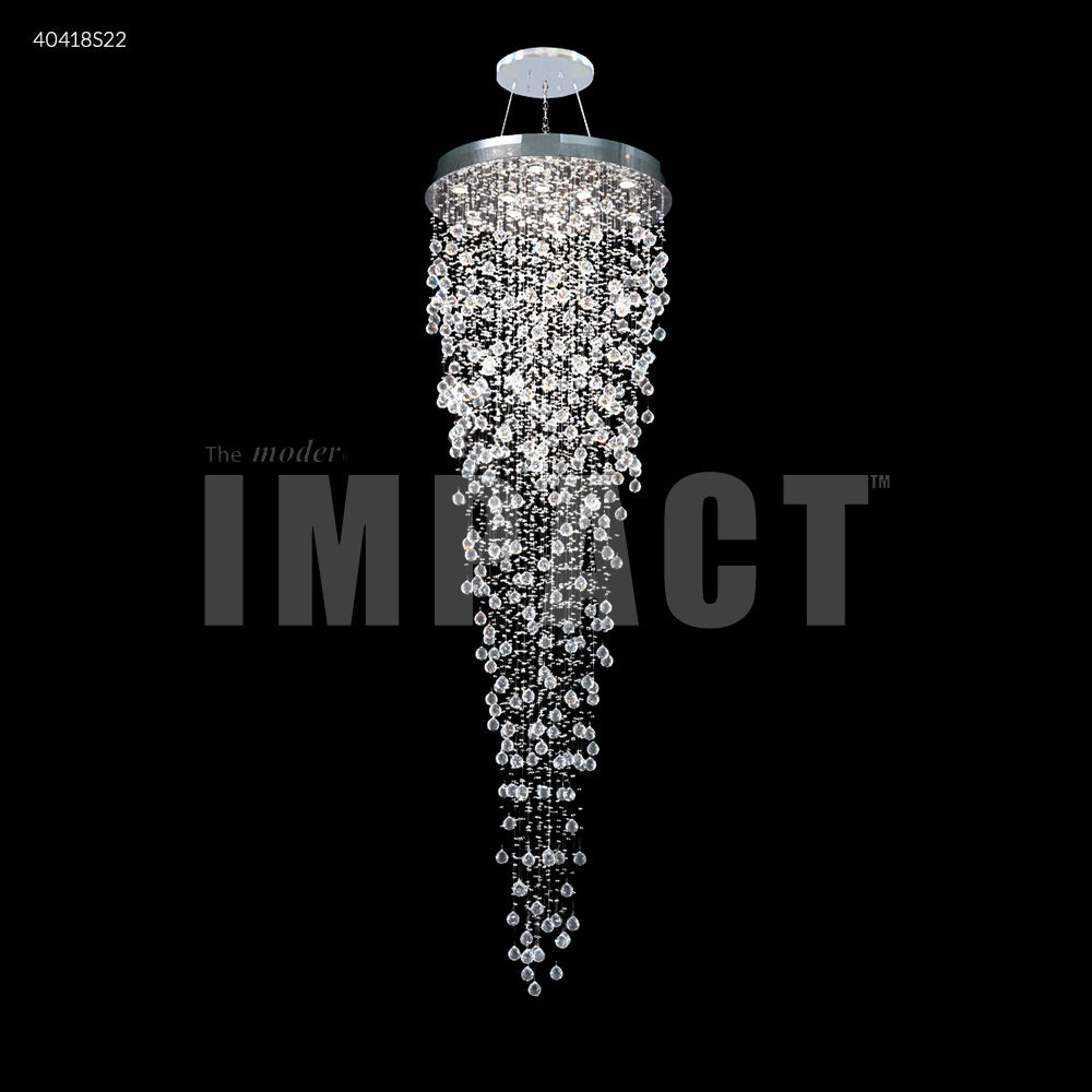 James R. Moder Canada - 40418S22 - 12 Light Chandelier - Crystal Rain - Silver