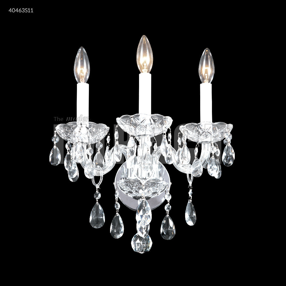 James R. Moder Canada - 40463S11 - Three Light Wall Sconce - Palace Ice - Silver