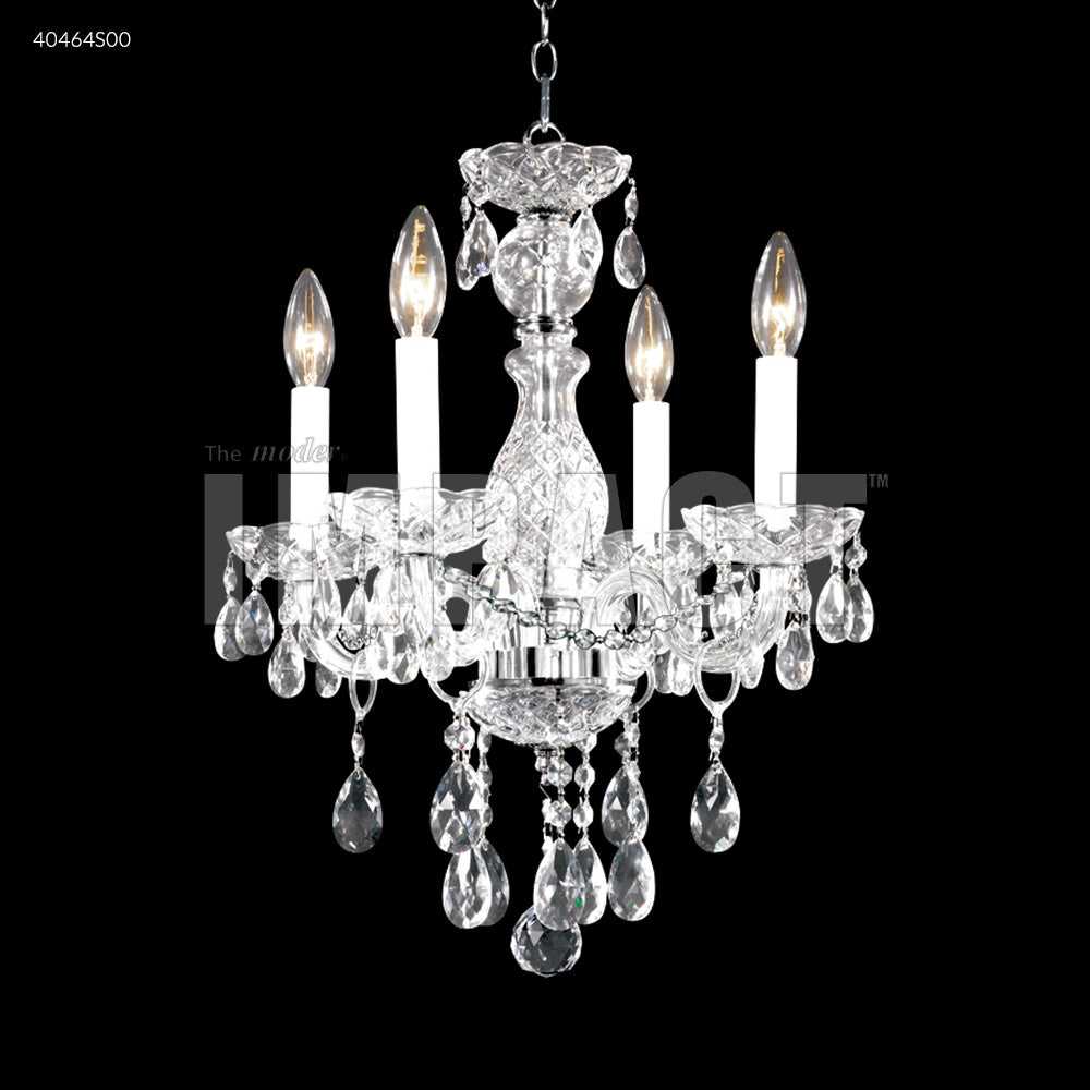 Palace Ice Four Light Chandelier in Silver James R. Moder Canada