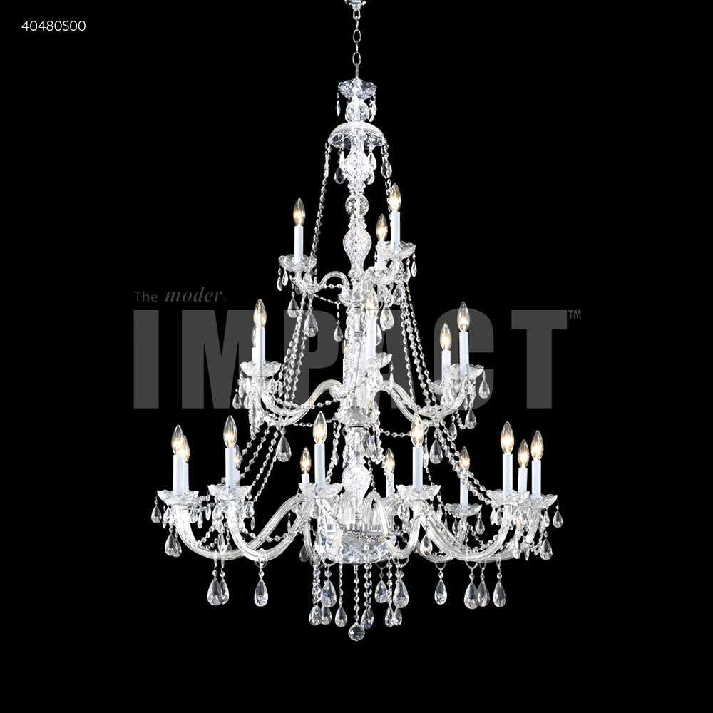 Palace Ice 21 Light Chandelier in Silver James R. Moder Canada