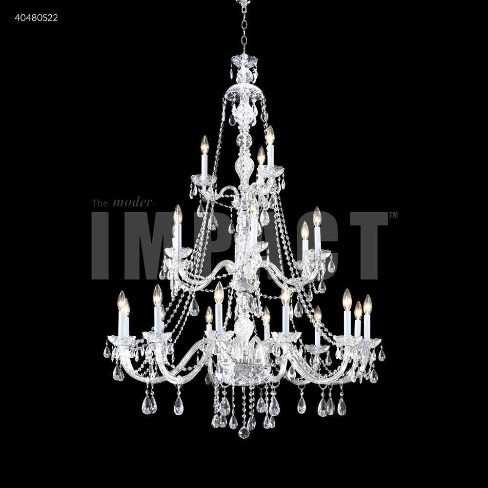 Palace Ice 21 Light Chandelier in Silver James R. Moder Canada