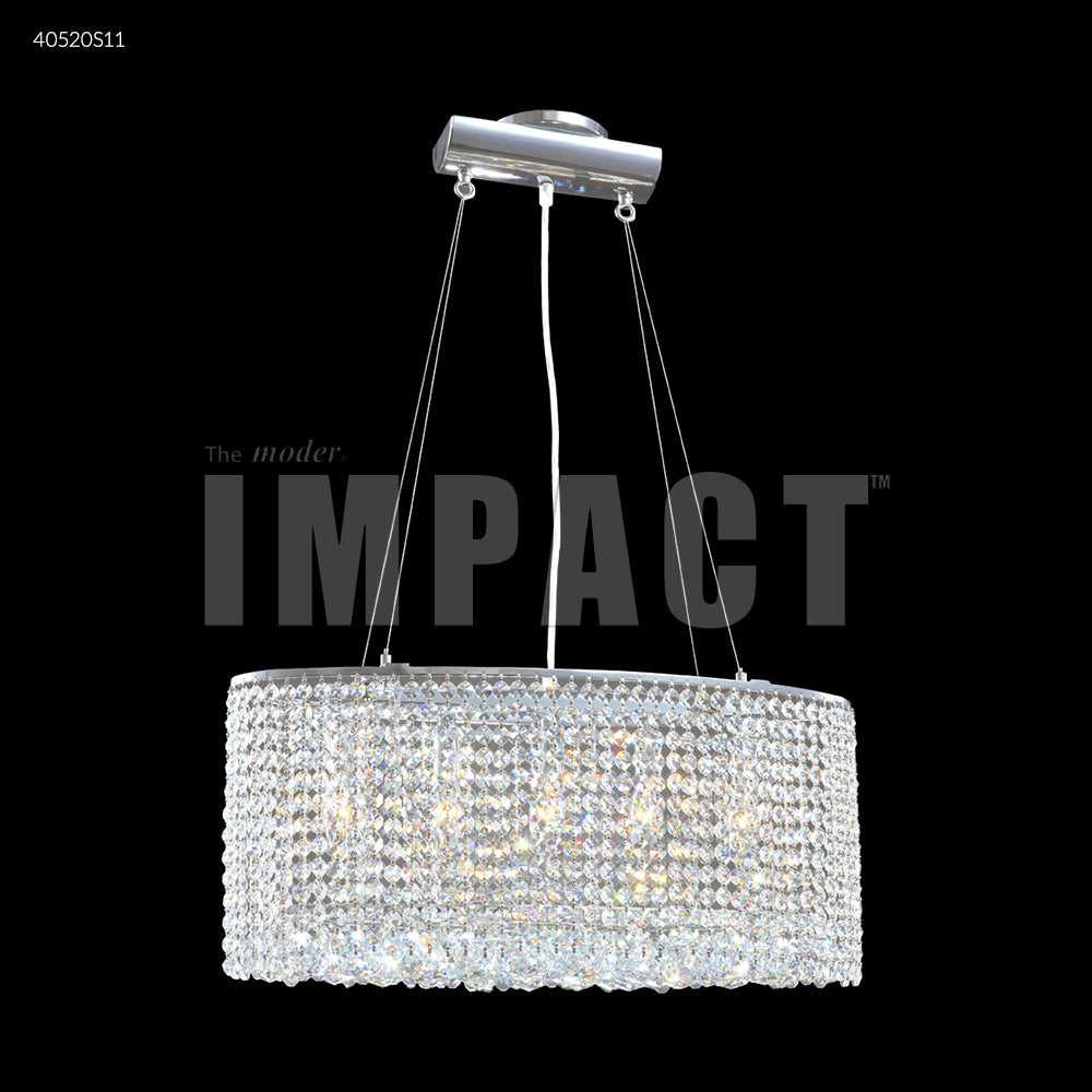 Contemporary Five Light Chandelier in Silver James R. Moder Canada