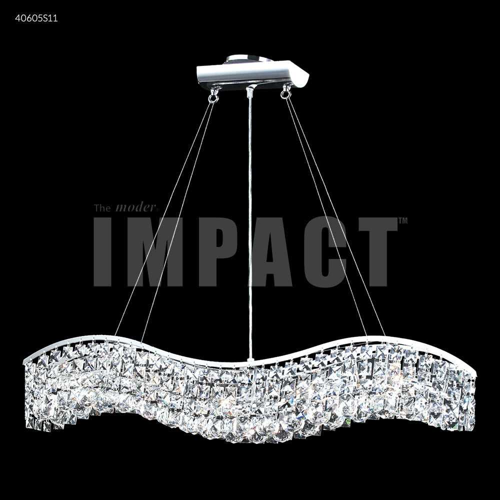 Contemporary Five Light Chandelier in Silver James R. Moder Canada