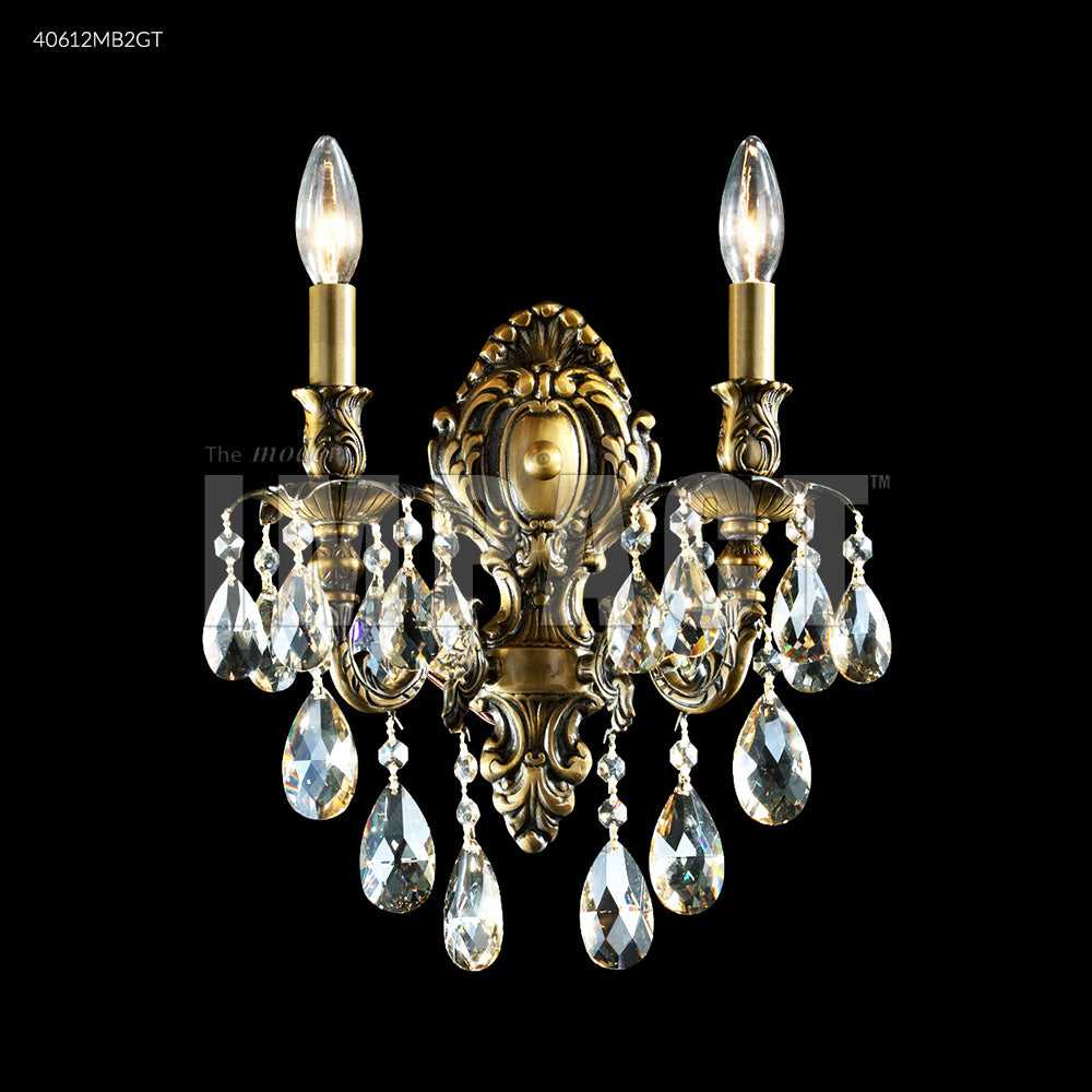 Brindisi Two Light Wall Sconce in Monaco Bronze James R. Moder Canada