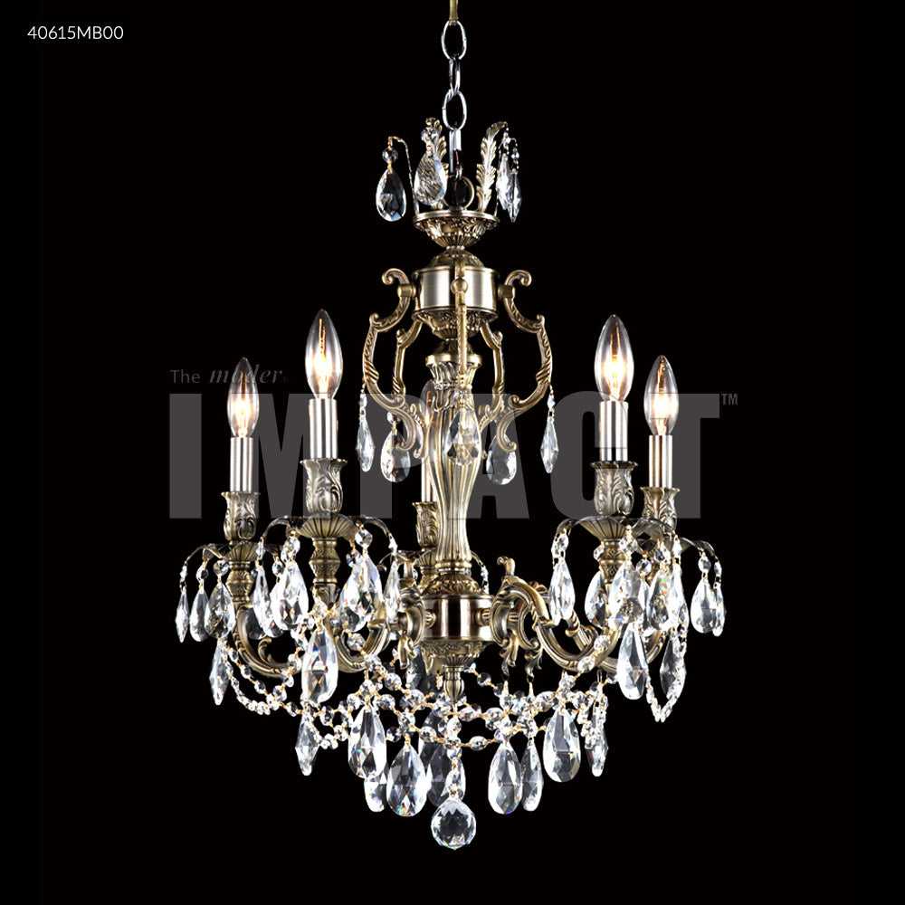 Brindisi Five Light Chandelier in Monaco Bronze James R. Moder Canada