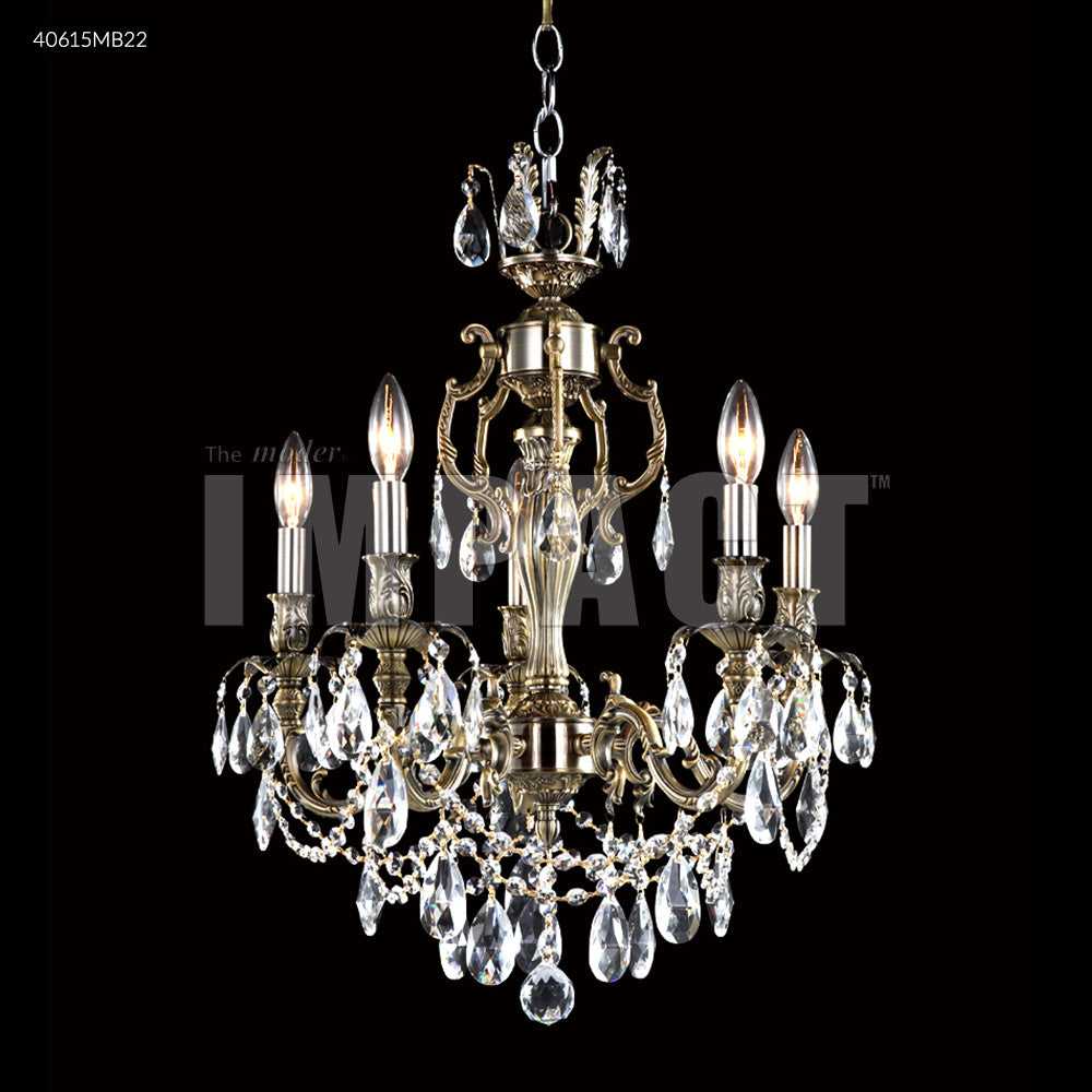 Brindisi Five Light Chandelier in Monaco Bronze James R. Moder Canada