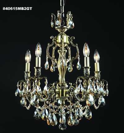 Brindisi Five Light Chandelier in Monaco Bronze James R. Moder Canada