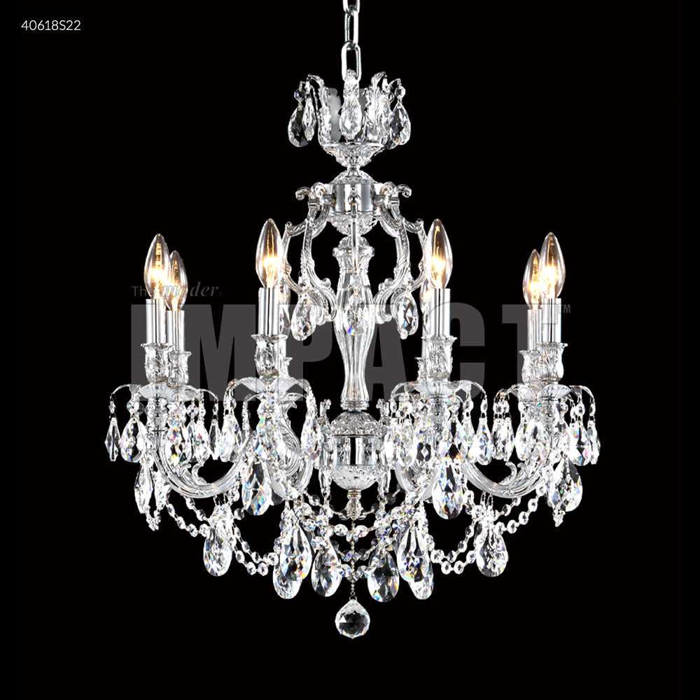 Brindisi Eight Light Chandelier in Silver James R. Moder Canada