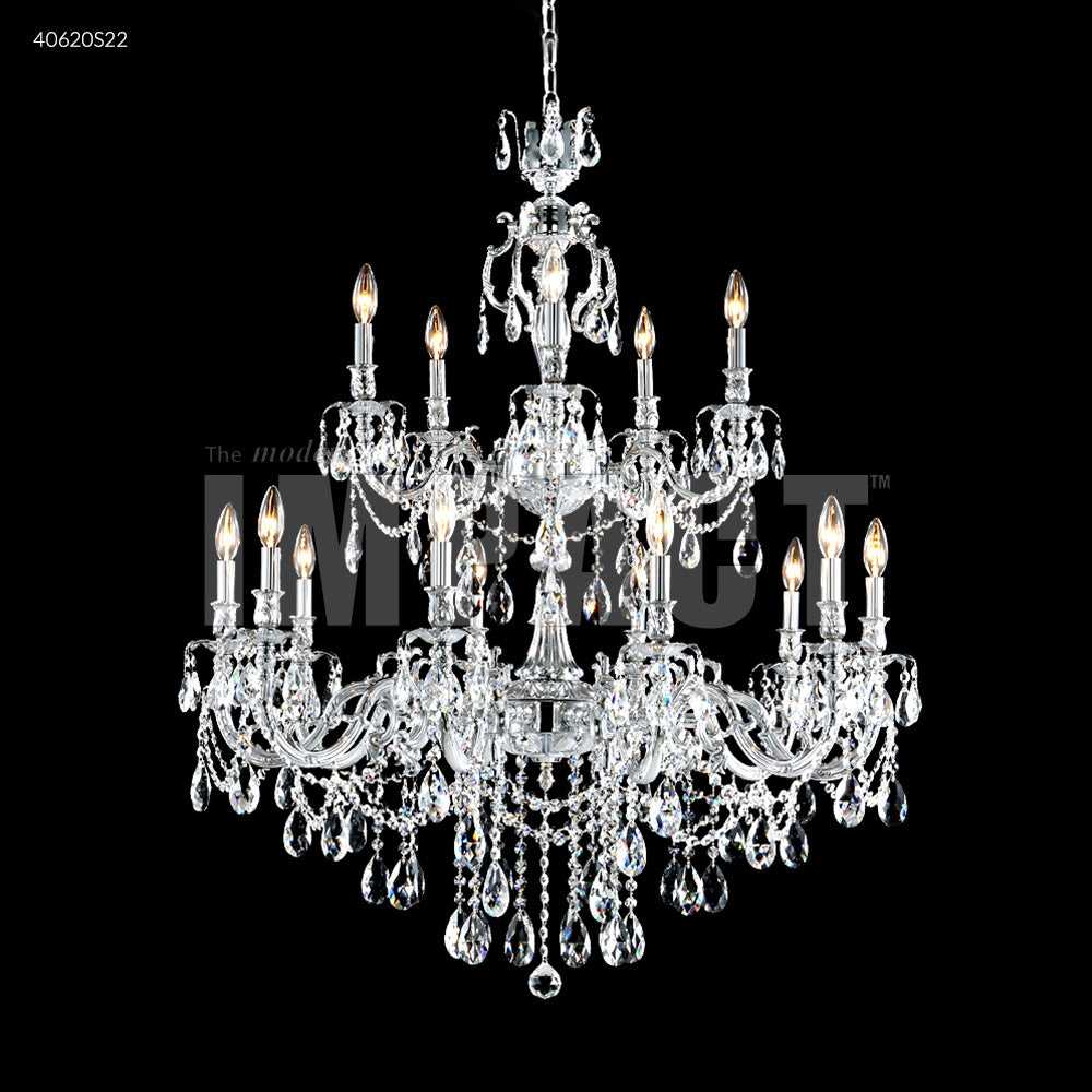 Brindisi 15 Light Chandelier in Silver James R. Moder Canada