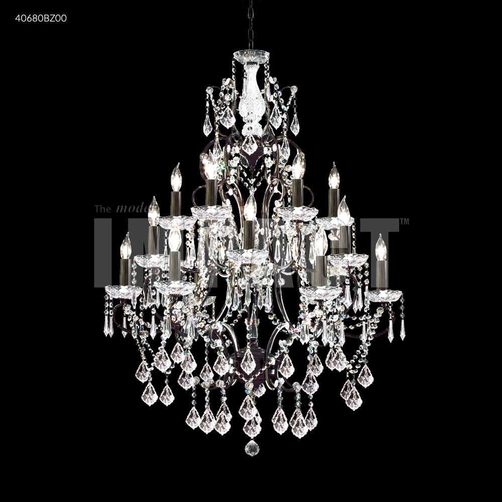 Charleston 18 Light Chandelier in Bronze James R. Moder Canada