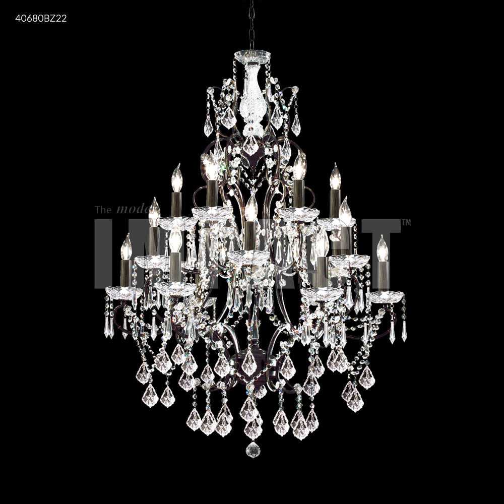 Charleston 18 Light Chandelier in Bronze James R. Moder Canada