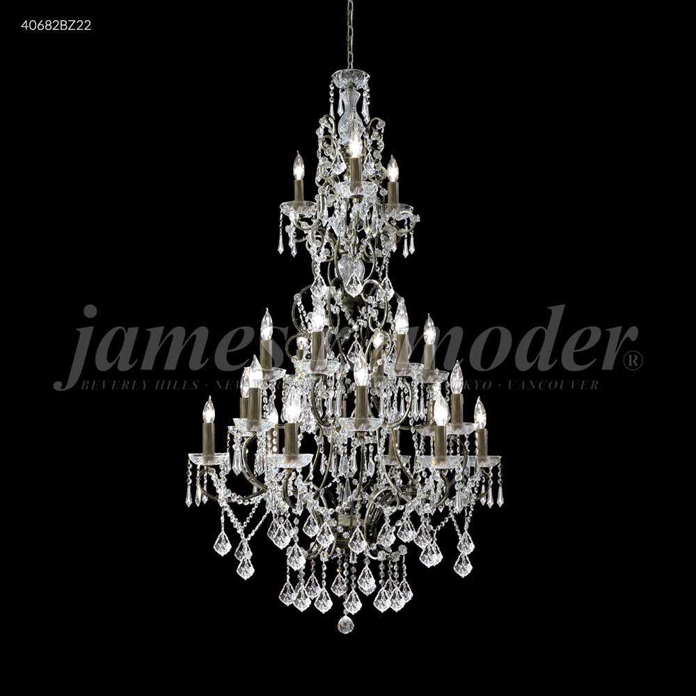 Charleston 21 Light Chandelier in Bronze James R. Moder Canada