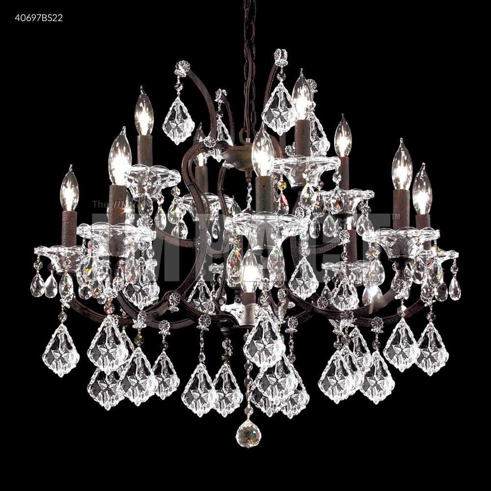 Cosenza 13 Light Chandelier in Burnt Sienna James R. Moder Canada