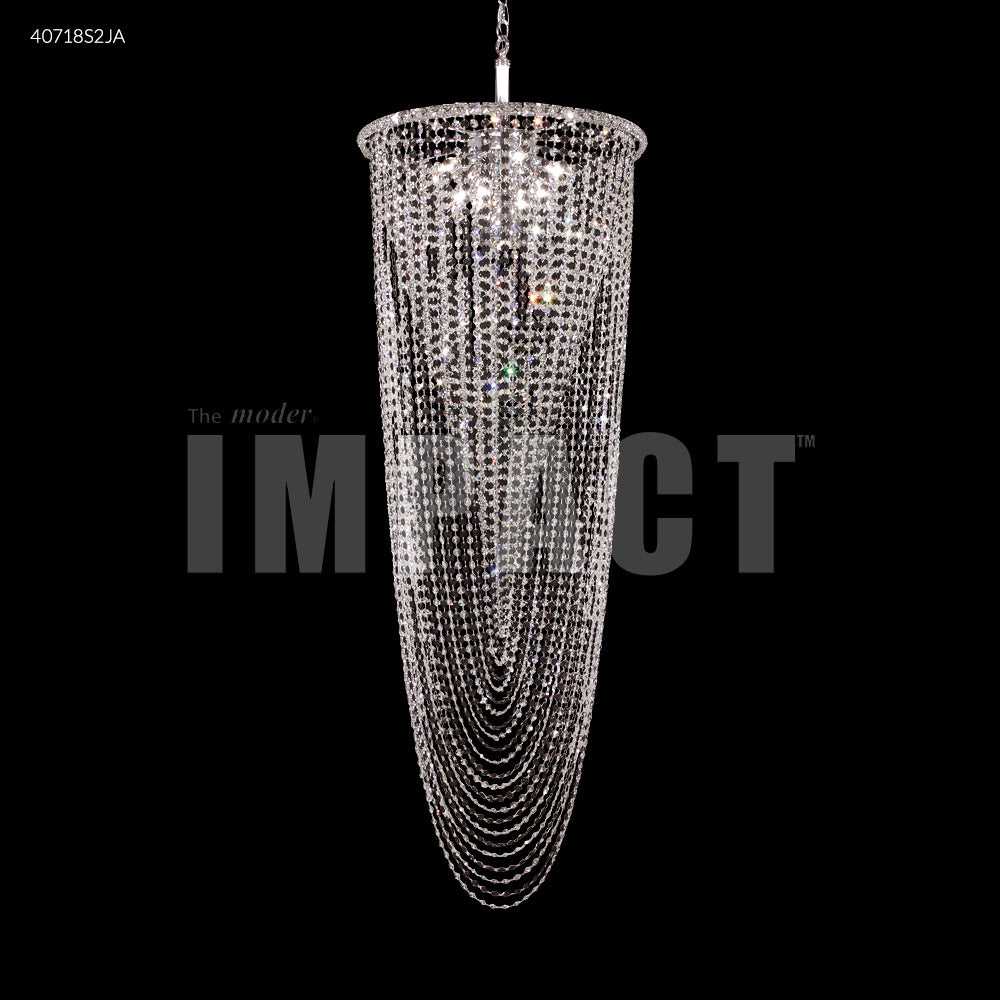 Contemporary Eight Light Chandelier in Silver James R. Moder Canada
