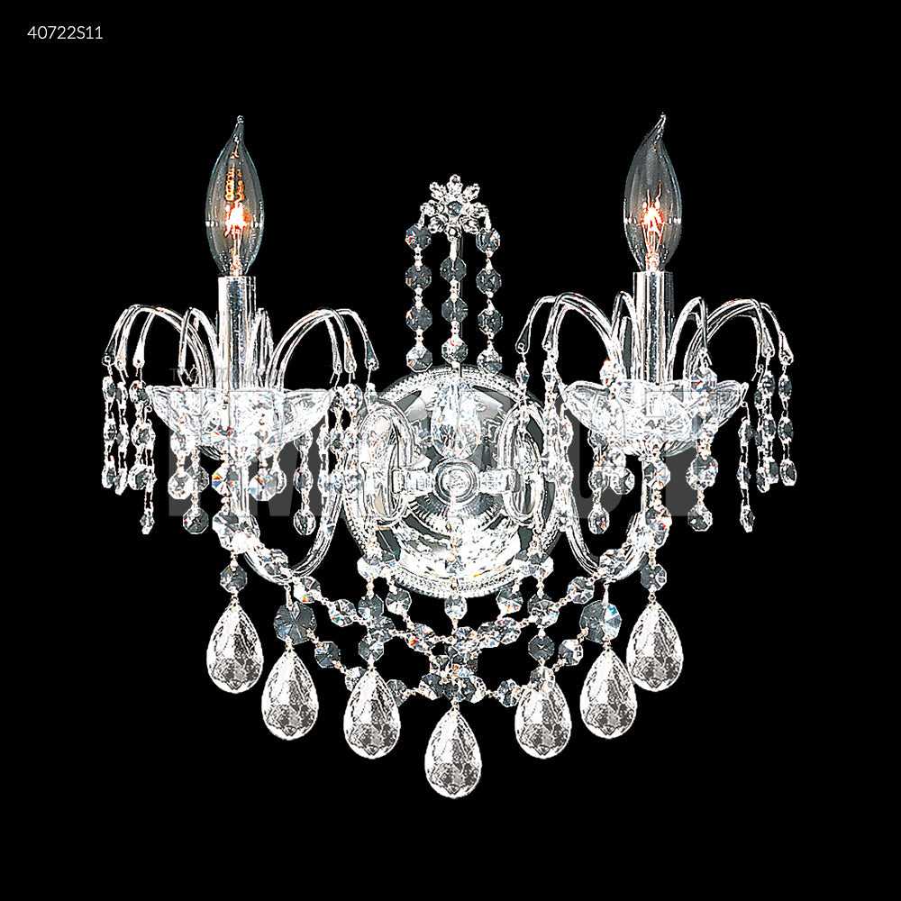 Regalia Two Light Wall Sconce in Silver James R. Moder Canada