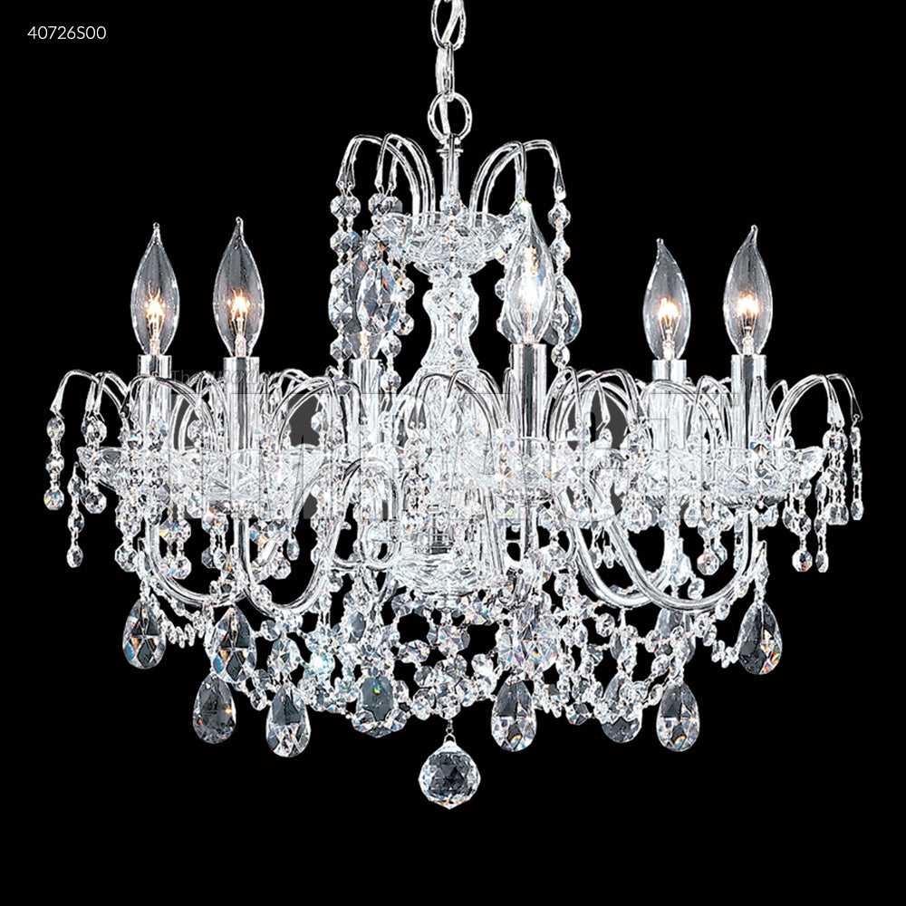 Regalia Six Light Chandelier in Silver James R. Moder Canada