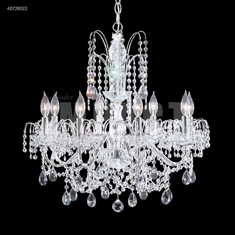Regalia Eight Light Chandelier in Silver James R. Moder Canada