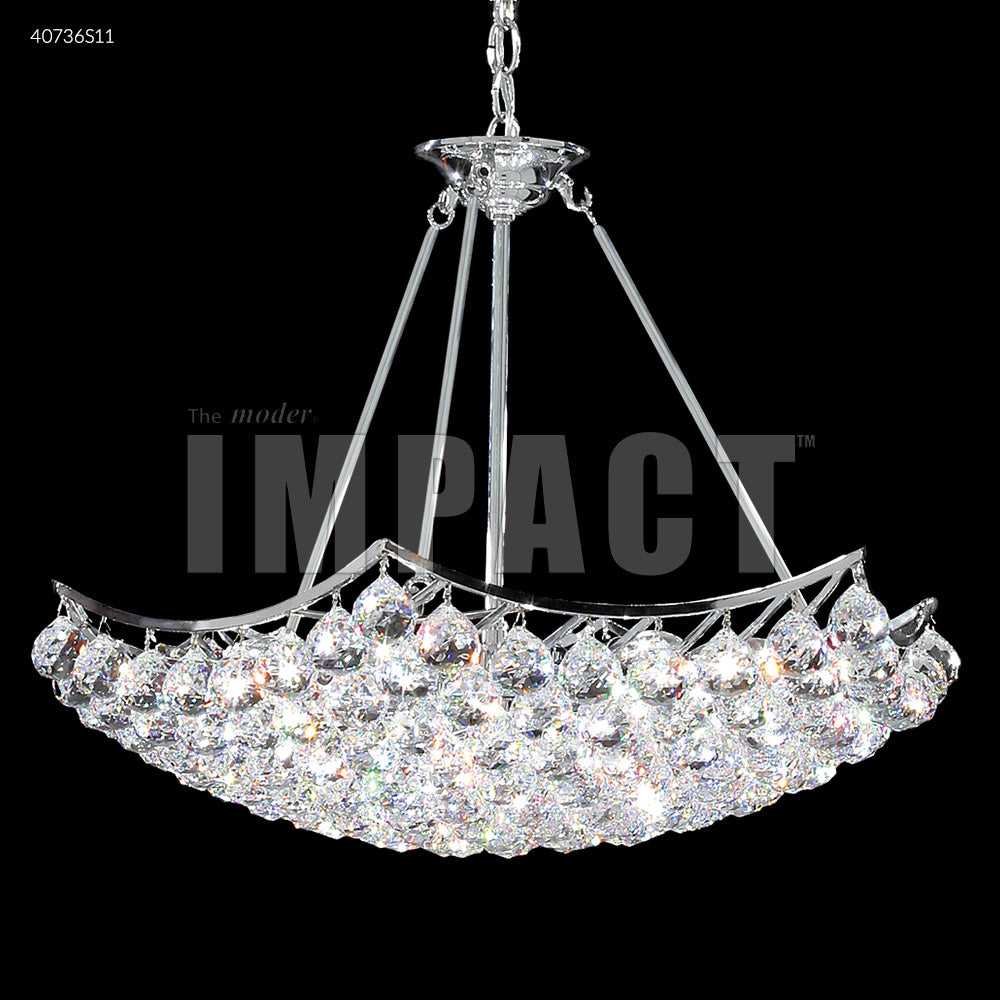 Cascade Nine Light Chandelier in Silver James R. Moder Canada