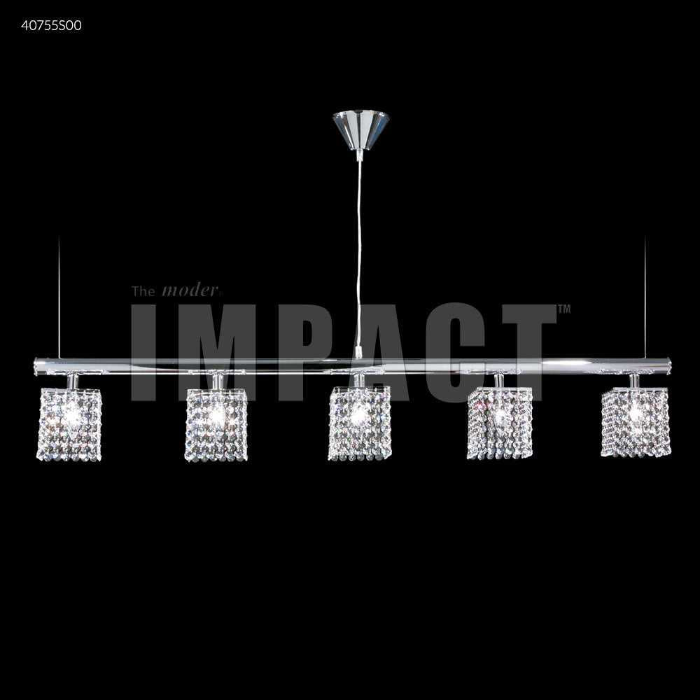 Contemporary Five Light Chandelier in Silver James R. Moder Canada